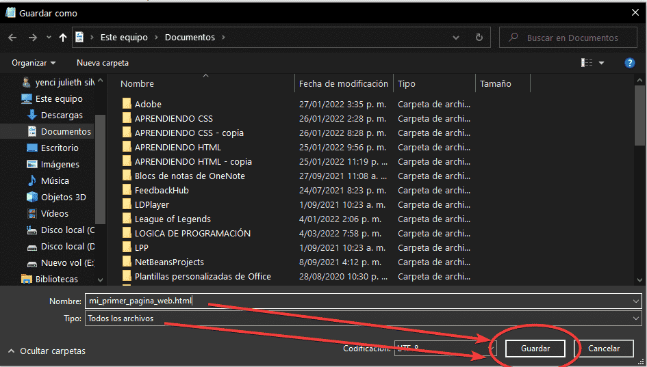 como guardar mi pagina web