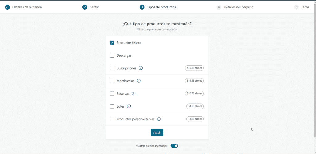 configuración de woocommerce