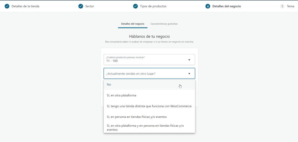 configuración de woocommerce