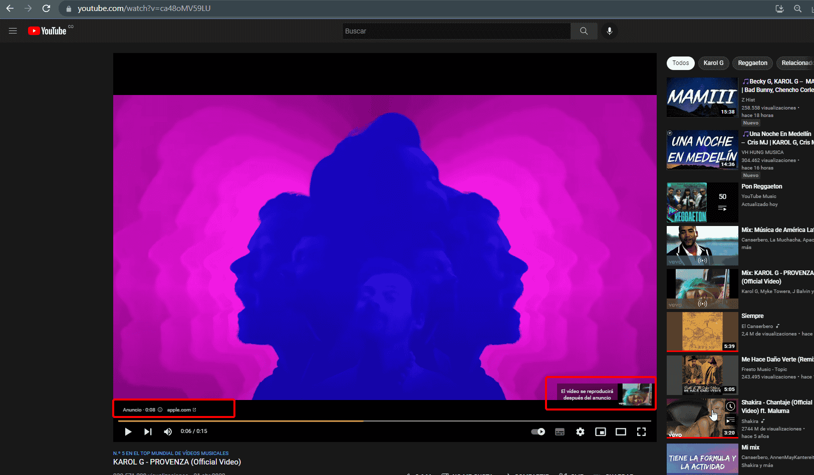 ejemplo de anuncio de video Google ads