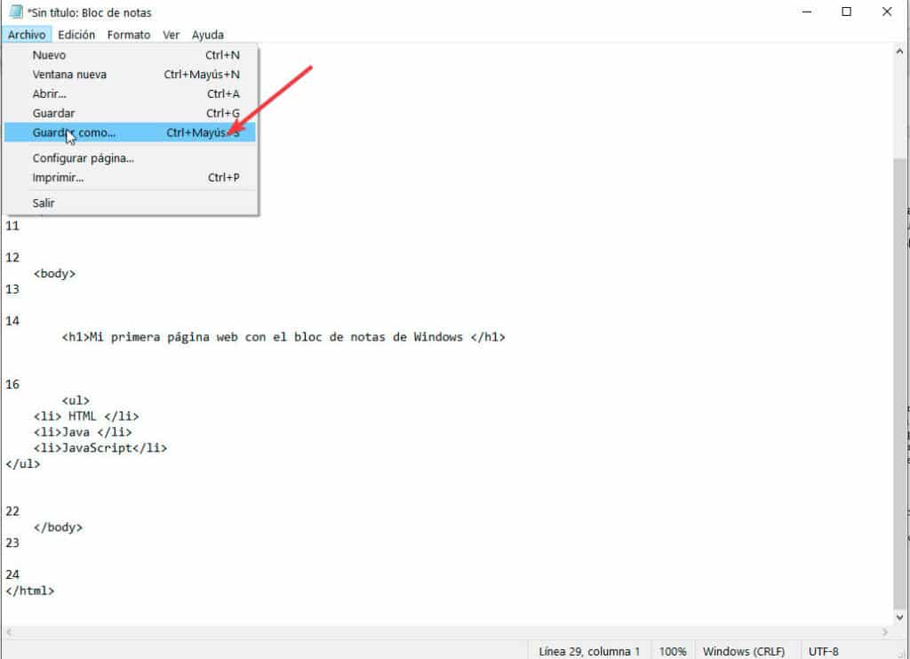 como hacer una página web en html en bloc de notas como hacer una página web en html en bloc de notas