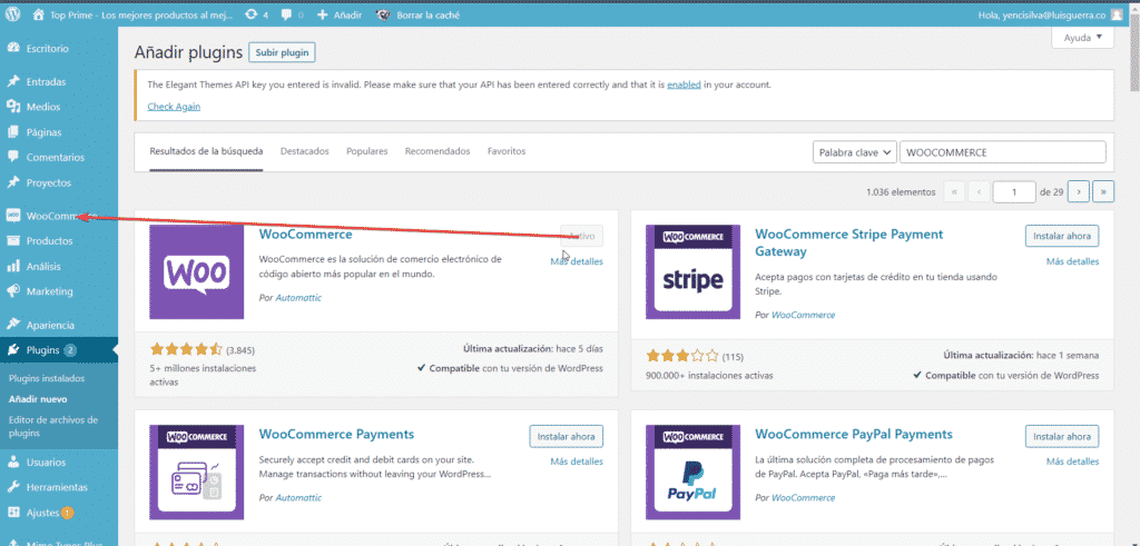 instalo woocommerce
